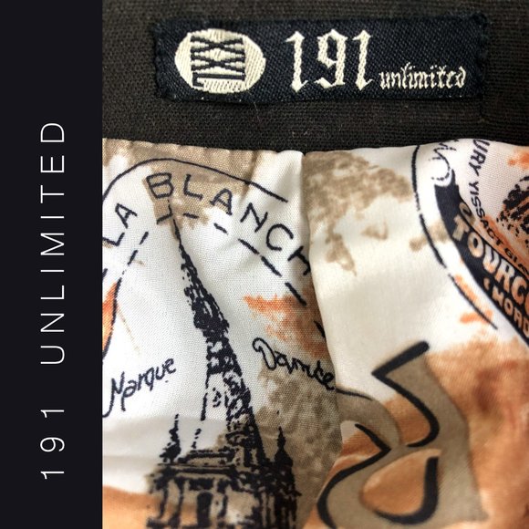 191 Unlimited XXL Jacket Blazer Steampunk Brown Dragon Patchwork style - Picture 3 of 5